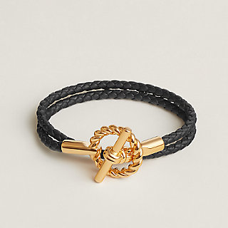 Glenan godronne Double Tour bracelet | Hermès USA